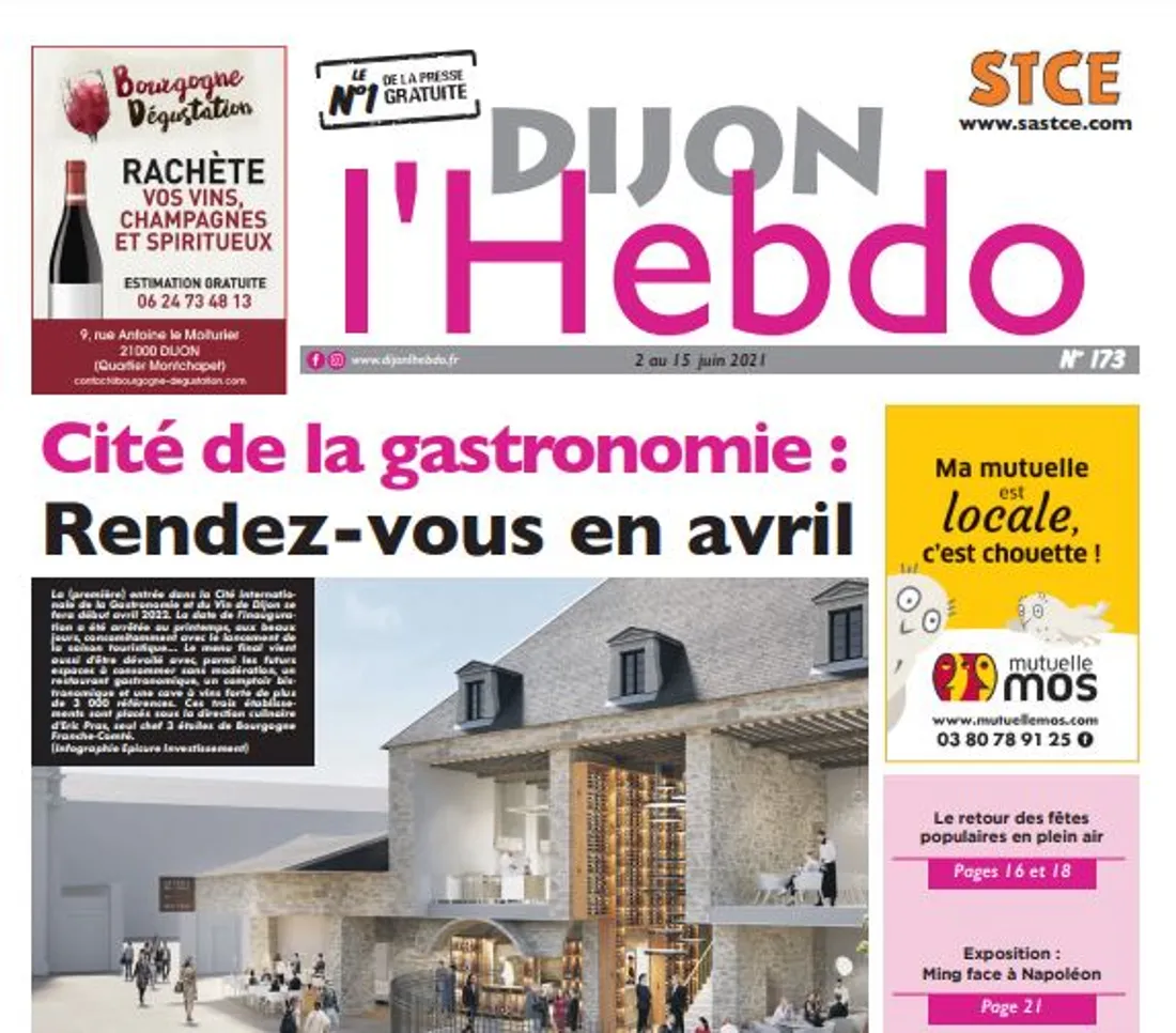 Le nouveau numéro de Dijon l'hebdo est disponible depuis ce mercredi 